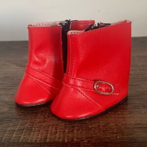 American Girl Pleasant Company Molly Red Galoshes Rain Boots